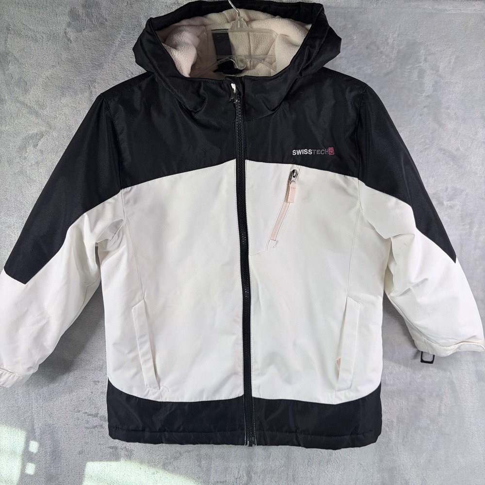 Swiss Tech Girls 3-in-1 Systems Winter Jacket with Hood Size X-Small 4-5